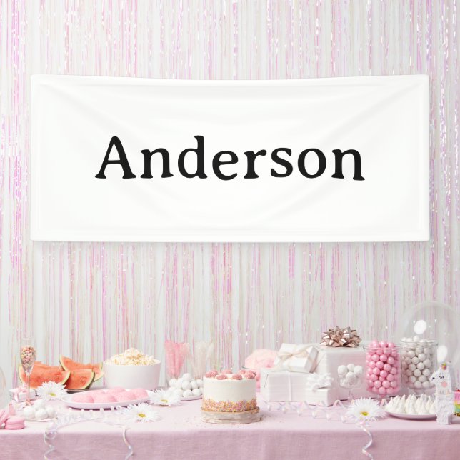 Create Your Own 2.5' x 6' Indoor Banner (Party)