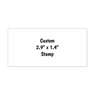 Create Your Own 2.9"x1.4" Self Inking Rubber Stamp