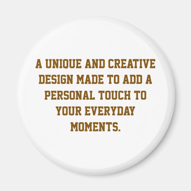Create Your Own 2¼ Circular Magnet (Front)