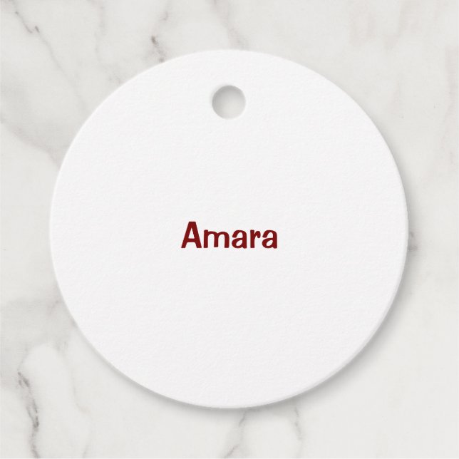 Create Your Own 2" Diameter Circle Favour Tag (Front)