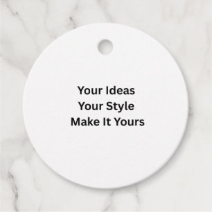 Create Your Own 2" Diameter Circle Favour Tags