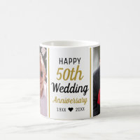 Create Your Own 2 Photo 50th Wedding Anniversary