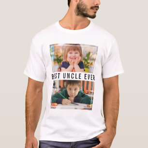Create Your Own 2 Photo Collage Best Uncle Ever T-Shirt