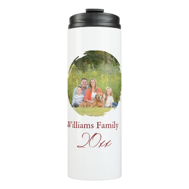 Create Your Own 2 Photo Family  Thermal Tumbler (Front)