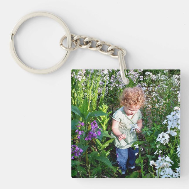 Create Your Own 2 Photo Gift for Mum or Grandma Key Ring (Front)