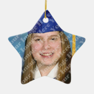 Create Your Own 2 Sided Star Photo Keepsake Ceramic Tree Decoration