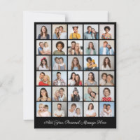 Create Your Own 30 Photo Collage Add Your Greeting