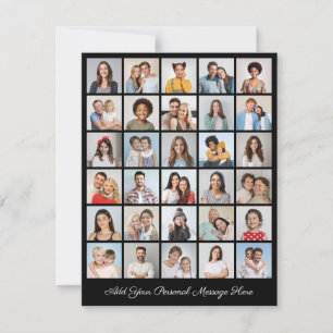 Create Your Own 30 Photo Collage Add Your Greeting Card