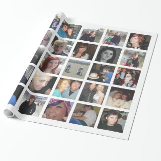 Create Your Own 30 Picture Instagram Photo Collage Wrapping Paper