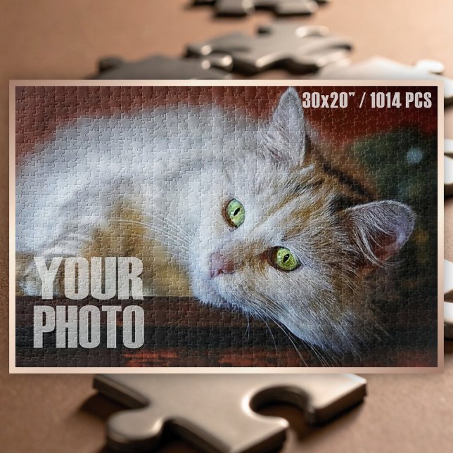 Create Your Own 30x20”/1014 Pcs Custom Pet Photo Jigsaw Puzzle (Custom Photo Puzzle - 30x20" / 1014 Pieces)