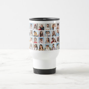 Create Your Own 32 Photo Collage Travel Mug