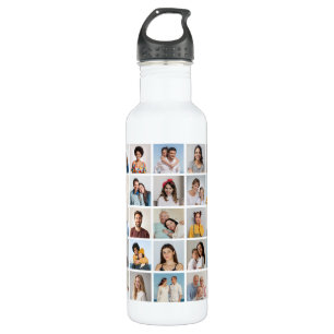 Create Your Own 35 Photo Collage 710 Ml Water Bottle