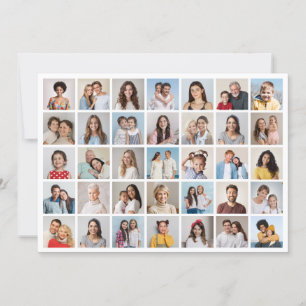 Create Your Own 35 Photo Collage Card