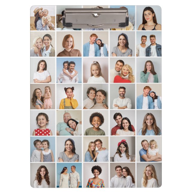 Create Your Own 35 Photo Collage Clipboard (Front)