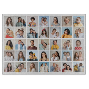 Create Your Own 35 Photo Collage Cutting Board