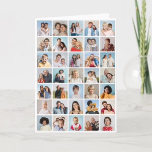 Create Your Own 35 Photo Collage Folded Card