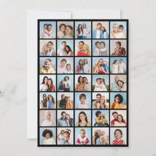 Create Your Own 35 Photo Collage Greeting Card