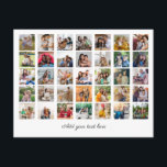 Create Your Own 35 Photo Collage Holiday Card<br><div class="desc">Craft a personalised masterpiece with our "Create Your Own 35 Photos Collage." This unique and customisable gift idea allows you to curate a collage of cherished memories, transforming them into a heartfelt and visually stunning composition. Whether it's for birthdays, anniversaries, or any special occasion, this collage captures the essence of...</div>