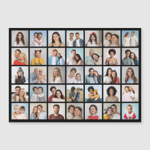 Create Your Own 35 Photo Collage Magnetic Card