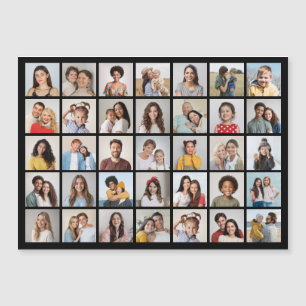 Create Your Own 35 Photo Collage Magnetic Card