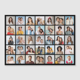 Create Your Own 35 Photo Collage Magnetic Card