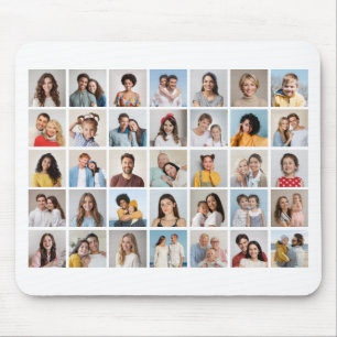 Create Your Own 35 Photo Collage Mouse Mat