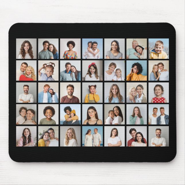 Create Your Own 35 Photo Collage Mouse Mat (Front)