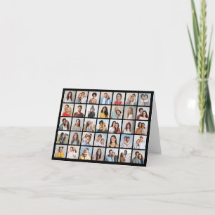 Create Your Own 35 Photo Collage Note Card
