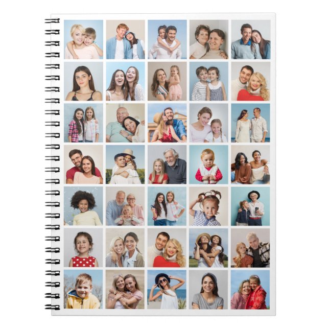 Create Your Own 35 Photo Collage Notebook (Front)