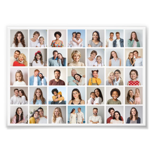 Create Your Own 35 Photo Collage Photo Enlargement (Front)