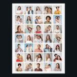 Create Your Own 35 Photo Collage Photo Enlargement<br><div class="desc">Create your own 35 Photo Collage for Christmas, Birthdays, Weddings, Anniversaries, Graduations, Father's Day, Mother's Day or any other Special Occasion, with our easy-to-use design tool. Add your favourite photos of friends, family, vacations, hobbies and pets and you'll have a stunning, one-of-a-kind photo collage. Our custom photo collage is perfect...</div>