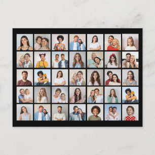 Create Your Own 35 Photo Collage Postcard