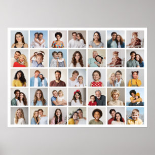 Create Your Own 35 Photo Collage  Poster