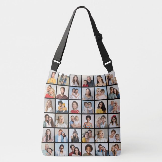 Create Your Own 36 Photo Collage Crossbody Bag (Front)