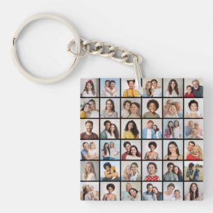 Create Your Own 36 Photo Collage Key Ring