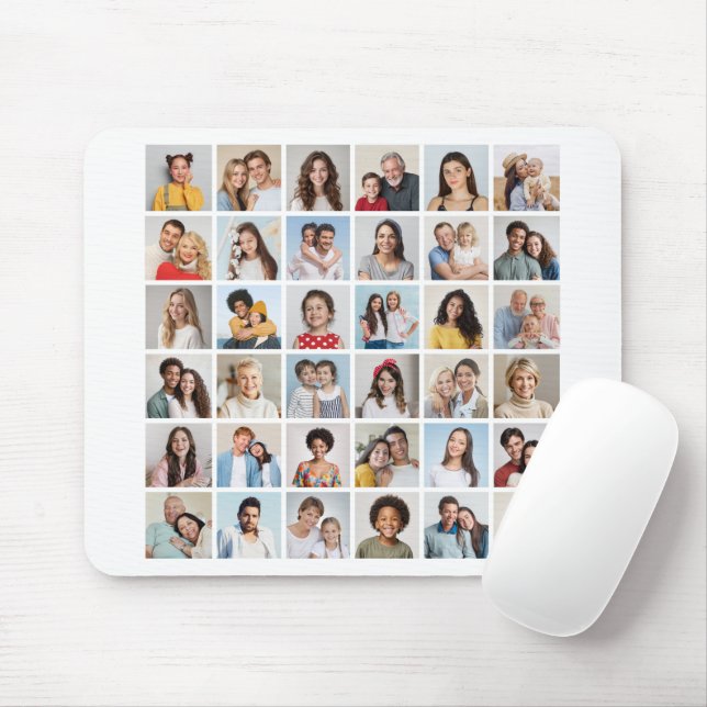 Create Your Own 36 Photo Collage Mouse Mat (With Mouse)