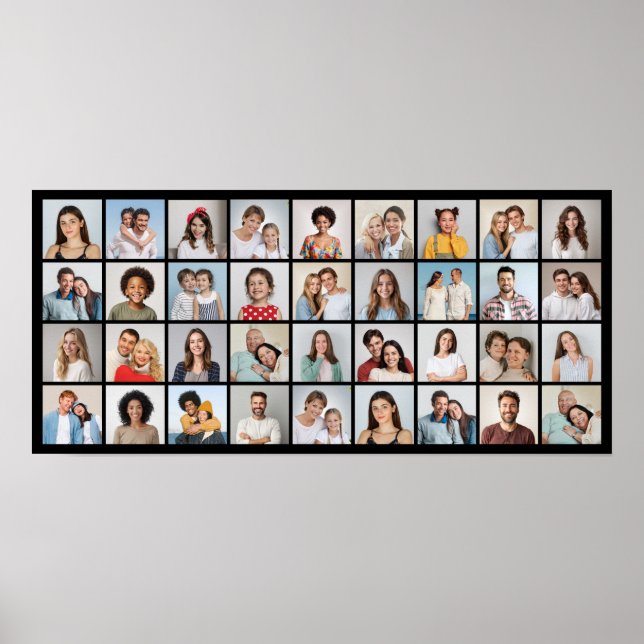 Create Your Own 36 Photo Collage  Poster (Front)