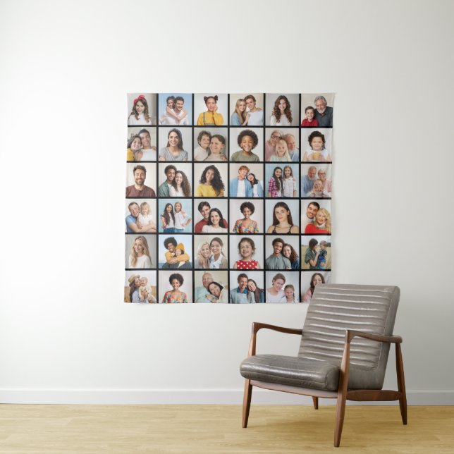 Create Your Own 36 Photo Collage Tapestry (In Situ)