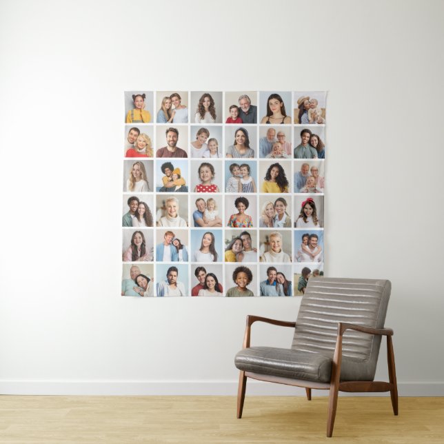 Create Your Own 36 Photo Collage Tapestry (In Situ)