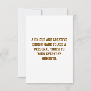 Create Your Own 3.5"x5" Squared Flat Greeting Card