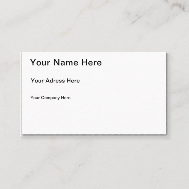 American, 89 mm x 51 mm Business Card (Front)