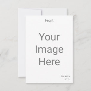 Create Your Own 3.5" x 5" Front and Back RSVP Card