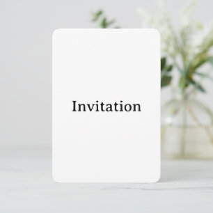 Create Your Own 3.5" x 5" Rounded Invitation