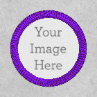 Create Your Own 3" Circle White Iron-On Patch