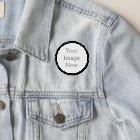 Create Your Own 3" Circle White Iron-On Patch