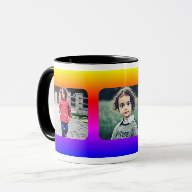 Create your own 3 family photos mug (Front Left)