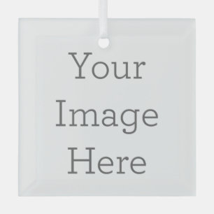Create Your Own 3" Glass Square Ornament