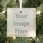 Create Your Own 3" Glass Square Ornament