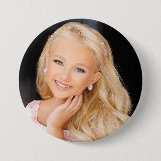 Create your own 3 inch fan pageant button! 7.5 cm round badge