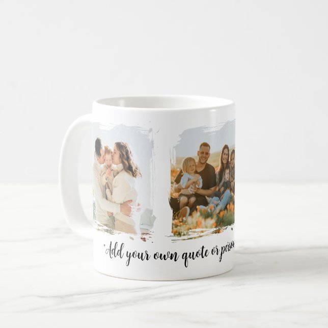 Create Your Own 3 Photo Coffee Mug (Front Left)
